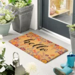 My Mat Floral Hello Printed Coir Doormat