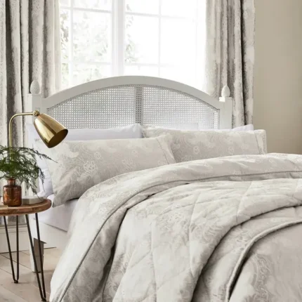Kamala Silver Grey Double Duvet Set