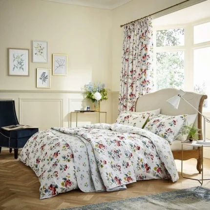 V&A Sweet Geranium Cover Set Multi-Color Duvet Single
