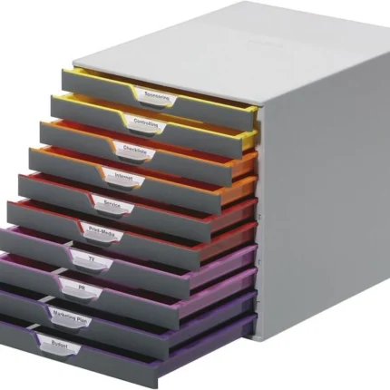 Durable VARICOLOR 10 Drawer Unit Desktop Drawer Set