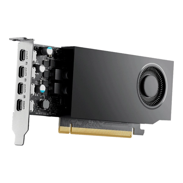 NVIDIA RTX A1000 8GB GDDR6 Professional Graphics Card (Low-Profile Mini Bracket, 4× mini DisplayPort)