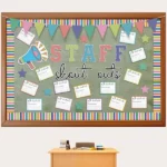 Colorful Staff Shout Out Bulletin Board Decoration