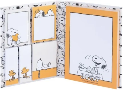 Grupo Erik Snoopy Sticky Notes Set Notepads in Different Sizes