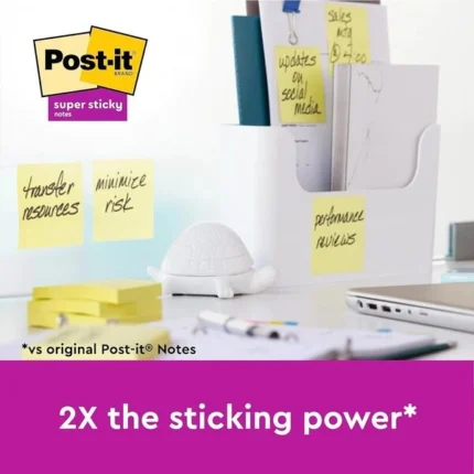Post-it Super Sticky Notes 540 Sheets 76 x 76 mm