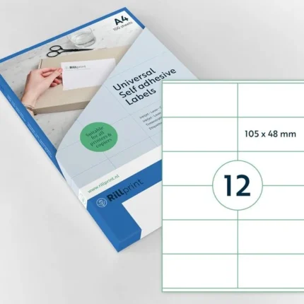 Rillprint Self-Adhesive Labels Stickers 1200 Labels