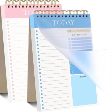 Thboxes To Do List Notebook Daily Planner 2 Pack 52 Sheets / 104 Pages