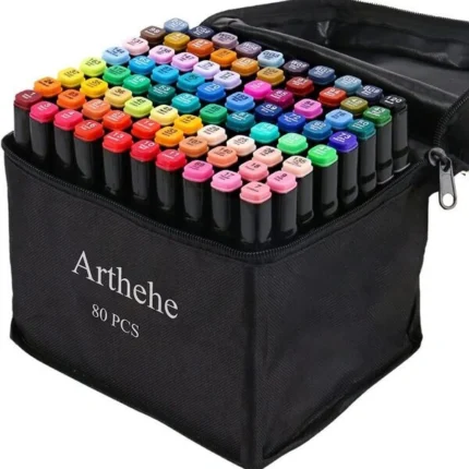 80 Colours Dual Tip Permanent Art Marker