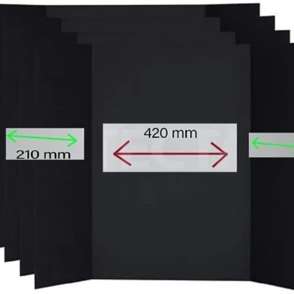 Black Tri-Fold Foam Presentation Board 840 x 594 mm (A1–A2)