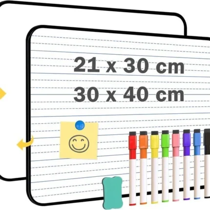 Double-Sided Magnetic Lined Whiteboard