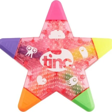 Tinc Star Shaped 5 in 1 Multi Coloured Highlighter