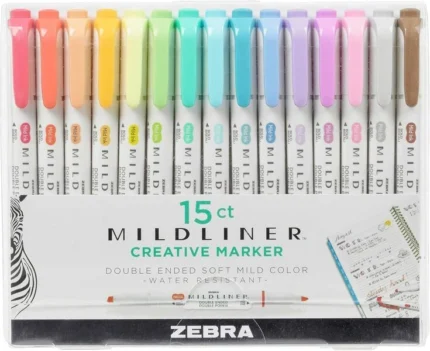 Zebra Mildliner Creative Marker Double Ended 15 Pack