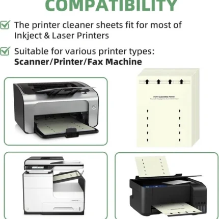 10 PCS Printer Cleaning Sheets for Laser & Inkjet Printers