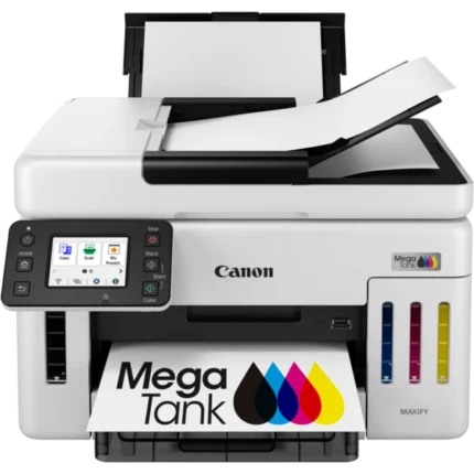 Buy the Canon MAXIFY GX6150 MegaTank All-in-One Printer. Enjoy low-cost, high-volume colour printing with Wi-Fi, Ethernet, and mobile connectivity. Perfect for offices.