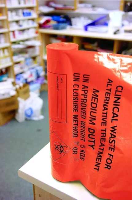 HPC Clinical Waste Bags Heavy Duty Orange 90L
