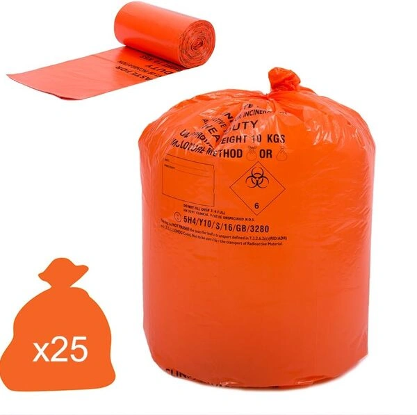 HP Clinical Waste Bags HPC Clinical Waste Bags Heavy Duty Orange 90L