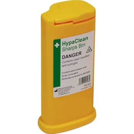 Safety First Aid HypaClean Sharps Bin 0.35L Compact Clinical Waste Container